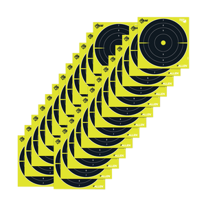 EZ-Aim 15213 Splash Reactive Target 8" Bullseye Paper Hanging Black/Yellow 25 Per Pkg EZ-Aim 15213 Splash Reactive Target 8" Bullseye Paper Hanging Black/Yellow 25 Per Pkg