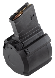 Magpul PMAG D-50 LR/SR Gen M3 Drum Magazine LR308, SR-25 308 Winchester 50-Round Polymer Black Magpul PMAG D-50 LR/SR Gen M3 Drum Magazine LR308, SR-25 308 Winchester 50-Round Polymer Black