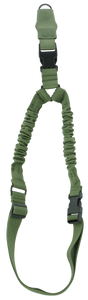 Aim Sports AOPS01G One Point Sling made of Green Elastic Webbing with 26" OAL, 1.25" W & Bungee Design for Rifles Aim Sports AOPS01G One Point Sling made of Green Elastic Webbing with 26" OAL, 1.25" W & Bungee Design for Rifles