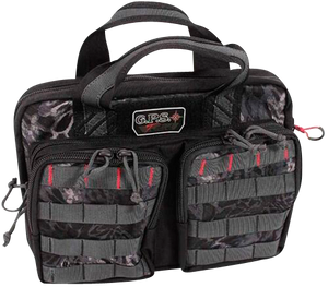 GPS Bags T1316PCP Tactical Quad +2 PRYM1 Blackout 1000D Polyester with YKK Lockable Zippers, 8 Mag Pockets, 2 Ammo Front Pockets, Visual ID Storage System & Holds Up To 6 Handguns GPS Bags T1316PCP Tactical Quad +2 PRYM1 Blackout 1000D Polyester with YKK Lockable Zippers, 8 Mag Pockets, 2 Ammo Front Pockets, Visual ID Storage System & Holds Up To 6 Handguns