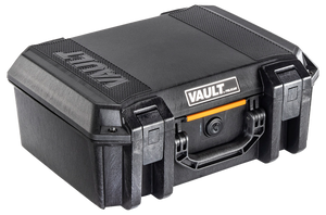 Pelican VCV300 Vault Case Large Size made of Polymer with Black Finish, Heavy Duty Handles, Foam Padding & 2 Push Button Latches 16" L x 11" W x 6.50" D Interior Dimensions Pelican VCV300 Vault Case Large Size made of Polymer with Black Finish, Heavy Duty Handles, Foam Padding & 2 Push Button Latches 16" L x 11" W x 6.50" D Interior Dimensions