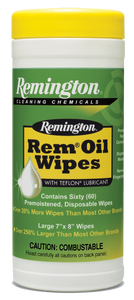 Remington Accessories 18384 Rem Oil Wipes Cleans/Lubricates/Protects 60 Count Remington Accessories 18384 Rem Oil Wipes Cleans/Lubricates/Protects 60 Count