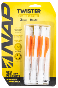 NAP NAP60637 Quickfletch Twister White/Orange/Orange 6 Pk NAP NAP60637 Quickfletch Twister White/Orange/Orange 6 Pk
