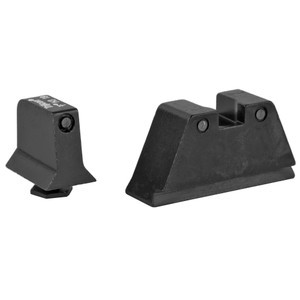 Trijicon Bright & Tough Suppressor Night Sight Set Glockr 17 - Black Front / Black Rear w/ Green Lamps Trijicon Bright & Tough Suppressor Night Sight Set Glockr 17 - Black Front / Black Rear w/ Green Lamps