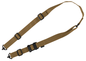 Magpul MAG939-COY MS1 QDM Sling made of Nylon Webbing with Coyote Finish, Adjustable Two-Point Design & Swivel for Rifles Magpul MAG939-COY MS1 QDM Sling made of Nylon Webbing with Coyote Finish, Adjustable Two-Point Design & Swivel for Rifles