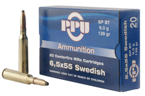 Prvi Partizan Ammunition 6.5x55mm Swedish Mauser 139 Grain Soft Point 20RD Prvi Partizan Ammunition 6.5x55mm Swedish Mauser 139 Grain Soft Point 20RD