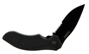Kershaw 1605CKTST Clash3.10" Folding Drop Point Part Serrated Black Oxide 8Cr13MoV SS Blade Black Glass-Filled Nylon Handle Includes Pocket Clip Kershaw 1605CKTST Clash3.10" Folding Drop Point Part Serrated Black Oxide 8Cr13MoV SS Blade Black Glass-Filled Nylon Handle Includes Pocket Clip