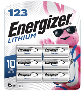 ENERGIZER EL123BP-6 CR123 LITHIUM BATTERY ENERGIZER EL123BP-6 CR123 LITHIUM BATTERY