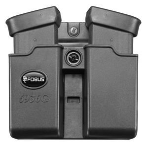 Fobus Belt Double Magazine Pouch Ambidextrous Double Stack Polymer Black Fobus Belt Double Magazine Pouch Ambidextrous Double Stack Polymer Black