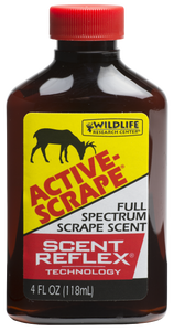 Wildlife Research 2404 Active-ScrapeDeer Attractant Doe In Estrus/Buck Urine Scent 4 oz Bottle Wildlife Research 2404 Active-ScrapeDeer Attractant Doe In Estrus/Buck Urine Scent 4 oz Bottle