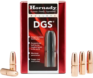Hornady DGS Dangerous Game Bullets 9.3mm (366 Diameter) 300 Grain Flat Nose Solid Box of 50 Hornady DGS Dangerous Game Bullets 9.3mm (366 Diameter) 300 Grain Flat Nose Solid Box of 50
