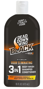 Dead Down Wind 127160 Black Premium 3-in-1 Combo Odor Eliminator 16 oz Squeeze Bottle Dead Down Wind 127160 Black Premium 3-in-1 Combo Odor Eliminator 16 oz Squeeze Bottle