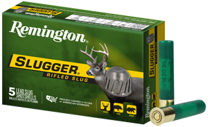 Remington Ammunition 20618 Slugger Hunting 410 Gauge 2.50" 1/5 oz Rifled Slug Shot 5 Per Box/ 50 Cs Remington Ammunition 20618 Slugger Hunting 410 Gauge 2.50" 1/5 oz Rifled Slug Shot 5 Per Box/ 50 Cs