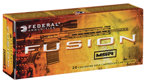 Federal Fusion MSR Ammunition 300 AAC Blackout 150 Grain Bonded Spitzer Boat Tail 20RD Federal Fusion MSR Ammunition 300 AAC Blackout 150 Grain Bonded Spitzer Boat Tail 20RD