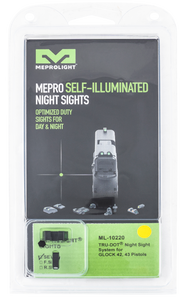 Meprolight USA 102203201 Tru-DotBlack | Green Tritium Front Sight Yellow Tritium Rear Sight Set
