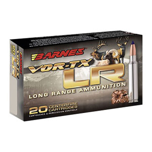 Barnes VOR-TX Long Range Ammunition 30-06 Springfield 175 Grain LRX Polymer Tipped Spitzer Boat Tail Lead-Free 20RD