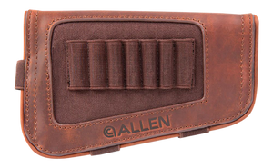 Allen 8517 New Castle Buttstock Cartridge Carrier Brown Leather Capacity 7rd Rifle Buttstock Mount Allen 8517 New Castle Buttstock Cartridge Carrier Brown Leather Capacity 7rd Rifle Buttstock Mount