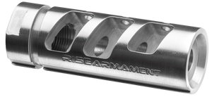 Rise Armament RA701308SLVR RA-701Silver Stainless Steel with 5/8"-24 tpi Threads & 2.50" OAL 1.35" Diameter for 7.62x51mm NATO AR-Platform Rise Armament RA701308SLVR RA-701Silver Stainless Steel with 5/8"-24 tpi Threads & 2.50" OAL 1.35" Diameter for 7.62x51mm NATO AR-Platform