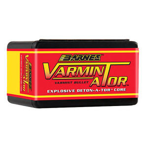 Barnes VARMIN-A-TOR Bullets 22 Caliber (224 Diameter) 40 Grain Hollow Point Box of 100 Barnes VARMIN-A-TOR Bullets 22 Caliber (224 Diameter) 40 Grain Hollow Point Box of 100