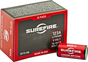 SureFire SF12BB CR123A3V Li-Ion 1500 mAh 12 Pack SureFire SF12BB CR123A3V Li-Ion 1500 mAh 12 Pack