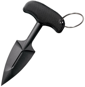 Cold Steel 92FPB FGX Push Blade II 2.25" Fixed Plain Black Griv-Ex Blade/Black Kray-Ex Handle