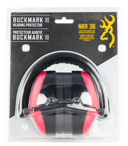 Browning 12687 Buck Mark IIPlastic 27 dB Over the Head Pink/Black Adult Browning 12687 Buck Mark IIPlastic 27 dB Over the Head Pink/Black Adult