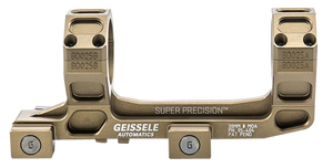 Geissele Super Precision 30mm Scope Mount Desert Dirt Color, Standard Length, 7075-T6, 0 MOA Geissele Super Precision 30mm Scope Mount Desert Dirt Color, Standard Length, 7075-T6, 0 MOA