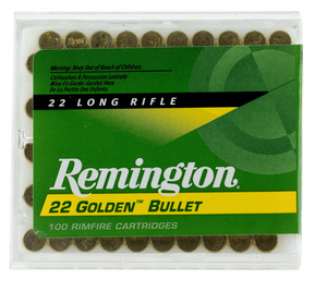 22 GOLDEN BULLET HV 22LR 40GR RN 100/50 22 GOLDEN BULLET HV 22LR 40GR RN 100/50