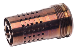 Q LLC CB5824 Cherry Bomb30 Cal (7.62mm) Copper 17-4 Stainless Steel with 5/8"-24 tpi Threads & 1.64" OAL Q LLC CB5824 Cherry Bomb30 Cal (7.62mm) Copper 17-4 Stainless Steel with 5/8"-24 tpi Threads & 1.64" OAL