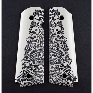 HOG 1911 GVT MDL SCRIM IVORY POLY AMBI BONEYARD HOG 1911 GVT MDL SCRIM IVORY POLY AMBI BONEYARD