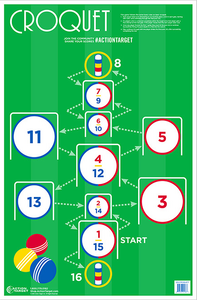 Action Target GSCROQUET100 EntertainmentCroquet Paper Hanging 23" x 35" Multi-Color 100 Per Box Action Target GSCROQUET100 EntertainmentCroquet Paper Hanging 23" x 35" Multi-Color 100 Per Box