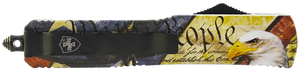 Templar Knife SEG332 Eagle Gen II Small 2.69" OTF Drop Point Plain Powder Coated 440C SS Blade/4.31" Eagle w/"We The People" Aluminum Handle Features Glass Breaker Includes Pocket Clip/Sheath Templar Knife SEG332 Eagle Gen II Small 2.69" OTF Drop Point Plain Powder Coated 440C SS Blade/4.31" Eagle w/"We The People" Aluminum Handle Features Glass Breaker Includes Pocket Clip/Sheath