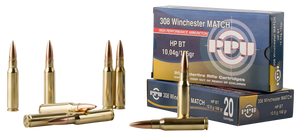 PPU PPM3082 Match Rifle 308 Win 168 gr Hollow Point Boat-Tail (HPBT) 20 Per Box/ 10 Cs PPU PPM3082 Match Rifle 308 Win 168 gr Hollow Point Boat-Tail (HPBT) 20 Per Box/ 10 Cs