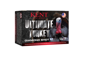 Kent Cartridge C123TK505 Ultimate Turkey 12 Gauge 3" 1 3/4 oz 1310 fps Diamond 5 Shot 10 Bx/10 Cs Kent Cartridge C123TK505 Ultimate Turkey 12 Gauge 3" 1 3/4 oz 1310 fps Diamond 5 Shot 10 Bx/10 Cs