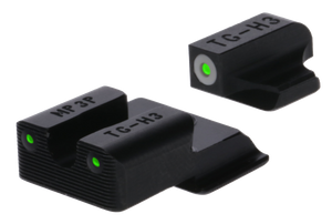 TruGlo Tritium Pro S&W Sight Set EZ 9mm Tritium Green with Front Dot Outline TruGlo Tritium Pro S&W Sight Set EZ 9mm Tritium Green with Front Dot Outline