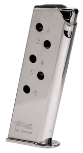 Walther Arms 2246011 PPK/SNickel Detachable 7rd for 380 ACP Walther PPK/S Walther Arms 2246011 PPK/SNickel Detachable 7rd for 380 ACP Walther PPK/S