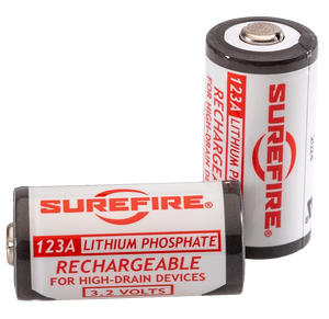 Surefire Rechargeable Battery CR123A 3.2 Volt Lithium 2PK Surefire Rechargeable Battery CR123A 3.2 Volt Lithium 2PK