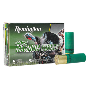 Remington Ammunition 26801 Premier Magnum Turkey 12 Gauge 3" 2 oz 4 Shot 5 Per Box/ 20 Cs Remington Ammunition 26801 Premier Magnum Turkey 12 Gauge 3" 2 oz 4 Shot 5 Per Box/ 20 Cs