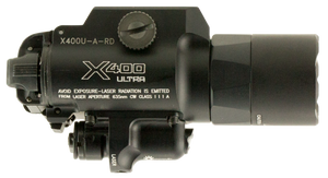 SureFire X400UARD X400U Weapon Light 1000 Lumens Output White LED Light Red Laser 213 Meters Beam Picatinny/Weaver/Glock Rails Mount Black Anodized Aluminum SureFire X400UARD X400U Weapon Light 1000 Lumens Output White LED Light Red Laser 213 Meters Beam Picatinny/Weaver/Glock Rails Mount Black Anodized Aluminum