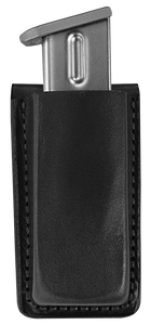 Bianchi 18056 Open Top Mag PouchSingle Black Leather Belt Clip, Belts 1.75" Wide Compatible w/Glock 17/19/22/23/30/S&W 9/40F/M&P 9/40 Bianchi 18056 Open Top Mag PouchSingle Black Leather Belt Clip, Belts 1.75" Wide Compatible w/Glock 17/19/22/23/30/S&W 9/40F/M&P 9/40