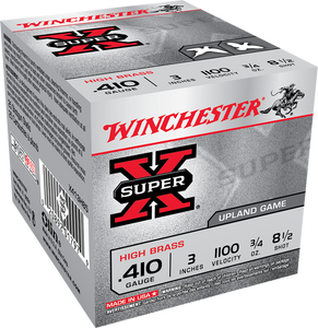 Winchester Ammo X413H85 Super X Heavy Game Load High Brass 410 Gauge 3" 3/4 oz 1100 fps 8.5 Shot 25ea