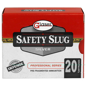 Glaser Silver 38 Special 80 Grain Pre-Fragmented +P 20 Round Box GL02400/20