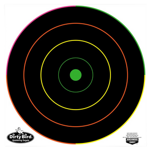 Birchwood Casey 35830 Dirty Bird Multi-Color Splattering Target 12" Bullseye Tagboard Hanging Multi-Color 10 Pk.