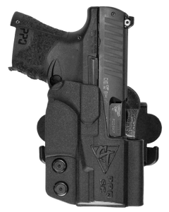 Comp-Tac C241WA225RBKN InternationalOWB Black Kydex Belt Loop/Paddle Fits Walther PPQ SubCompact Right Hand Comp-Tac C241WA225RBKN InternationalOWB Black Kydex Belt Loop/Paddle Fits Walther PPQ SubCompact Right Hand