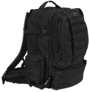 Bulldog BDT412B BDT Tactical Backpack Large Style with Black Finish, 3 Main & 2 Accessory Compartments, Holds up to 3 Hydration Bladders & Molle, Alice Compatible 20" H x 19" W x 12" D Bulldog BDT412B BDT Tactical Backpack Large Style with Black Finish, 3 Main & 2 Accessory Compartments, Holds up to 3 Hydration Bladders & Molle, Alice Compatible 20" H x 19" W x 12" D