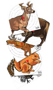 Umarex USA 2218076 Paper TargetsAnimals Heavy Paper Hanging Air Rifle Multi-Color 100 Per Pkg