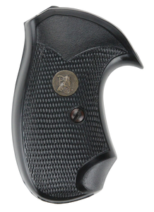 Pachmayr Compac Grips S&W J-Frame Square Butt Rubber Black