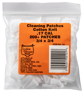 Southern Bloomer 101 Cleaning Patches17 Cal Cotton 200 Per Pack Southern Bloomer 101 Cleaning Patches17 Cal Cotton 200 Per Pack