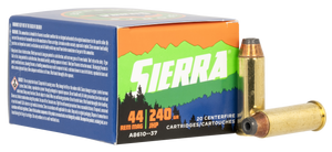 Sierra Sports Master Ammunition 44 Remington Magnum 240 Grain Jacketed Hollow Point 20RD Sierra Sports Master Ammunition 44 Remington Magnum 240 Grain Jacketed Hollow Point 20RD