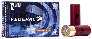 Federal Power-Shok Ammunition 12 Gauge 2-3/4" 1 oz Sabot Slug Box of 5 Federal Power-Shok Ammunition 12 Gauge 2-3/4" 1 oz Sabot Slug Box of 5